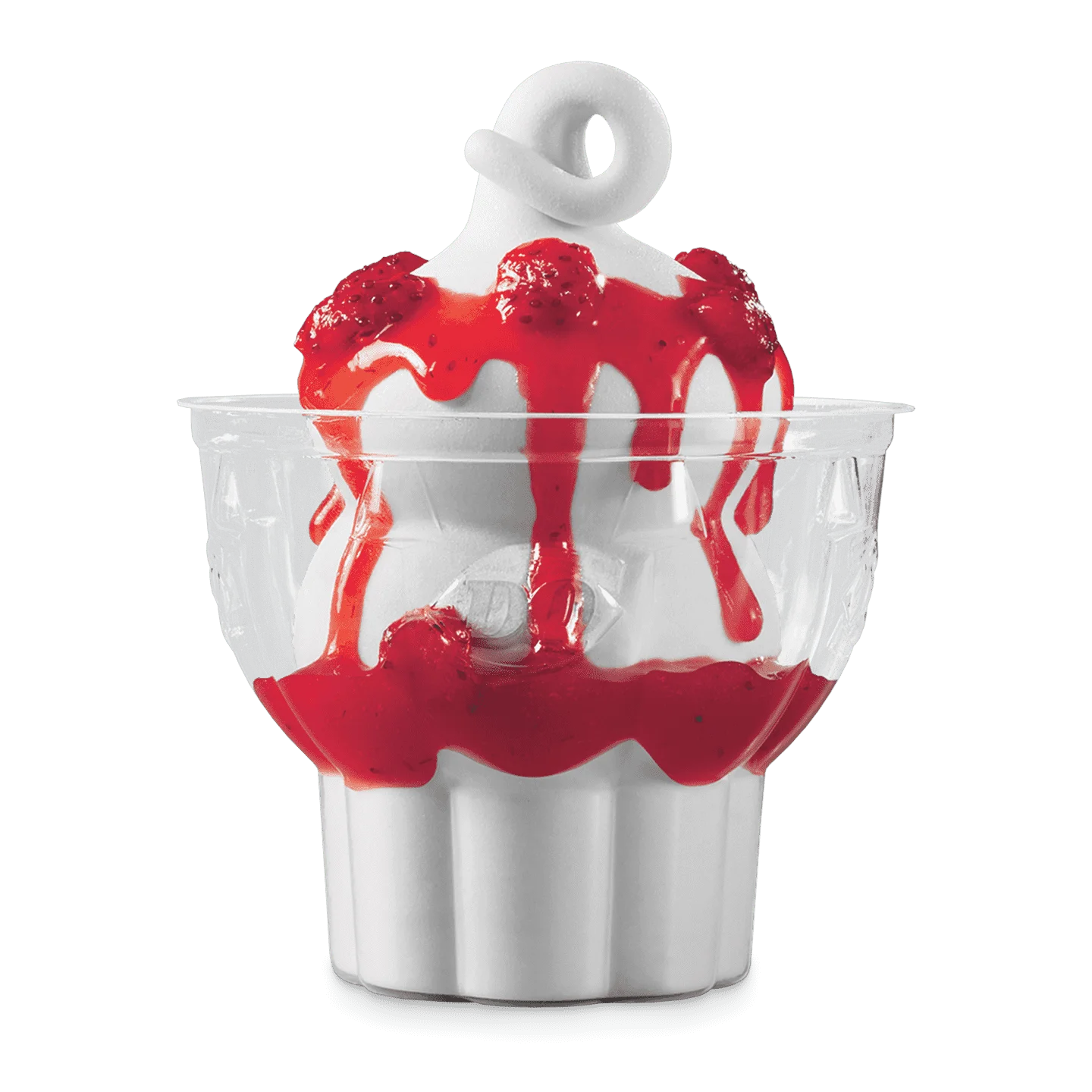 Two small sundaes with chocolate and caramel toppings